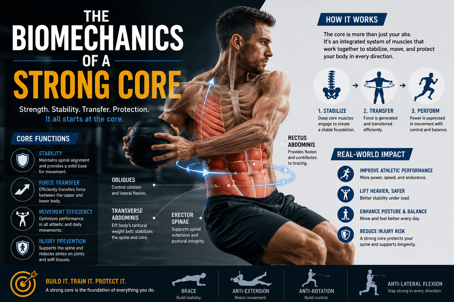 The Biomechanics of a Strong Core